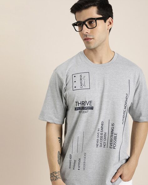 Buy Grey Tshirts for Men by DILLINGER Online