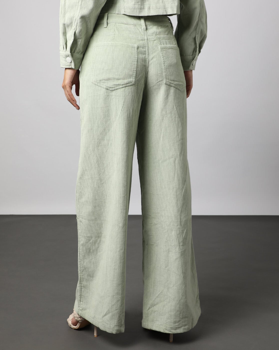 Buy DressBerry Women Green Corduroy Trousers  Trousers for Women 407101   Myntra