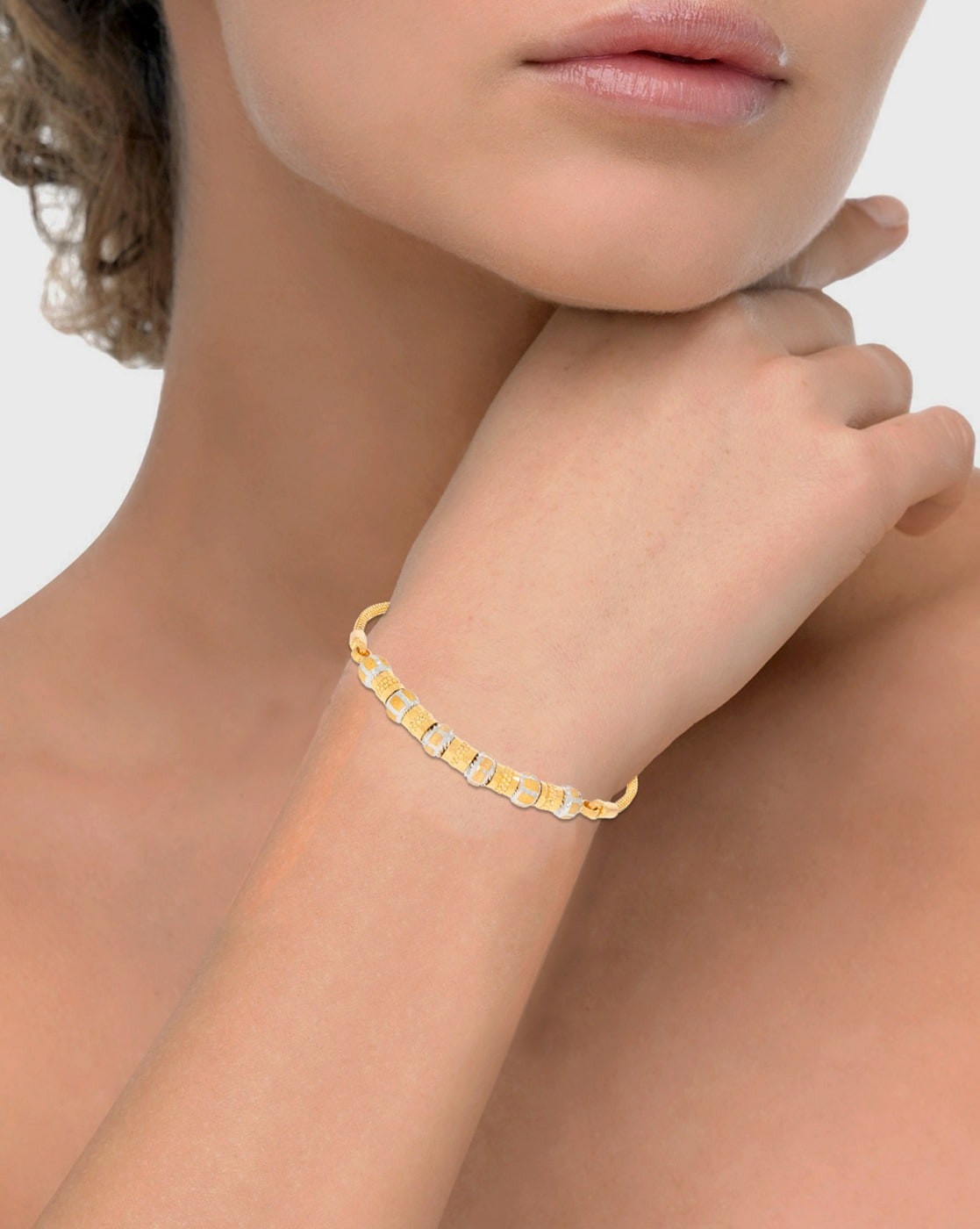 Buy Gold Bracelets & Bangles for Women by MYKI Online | Ajio.com