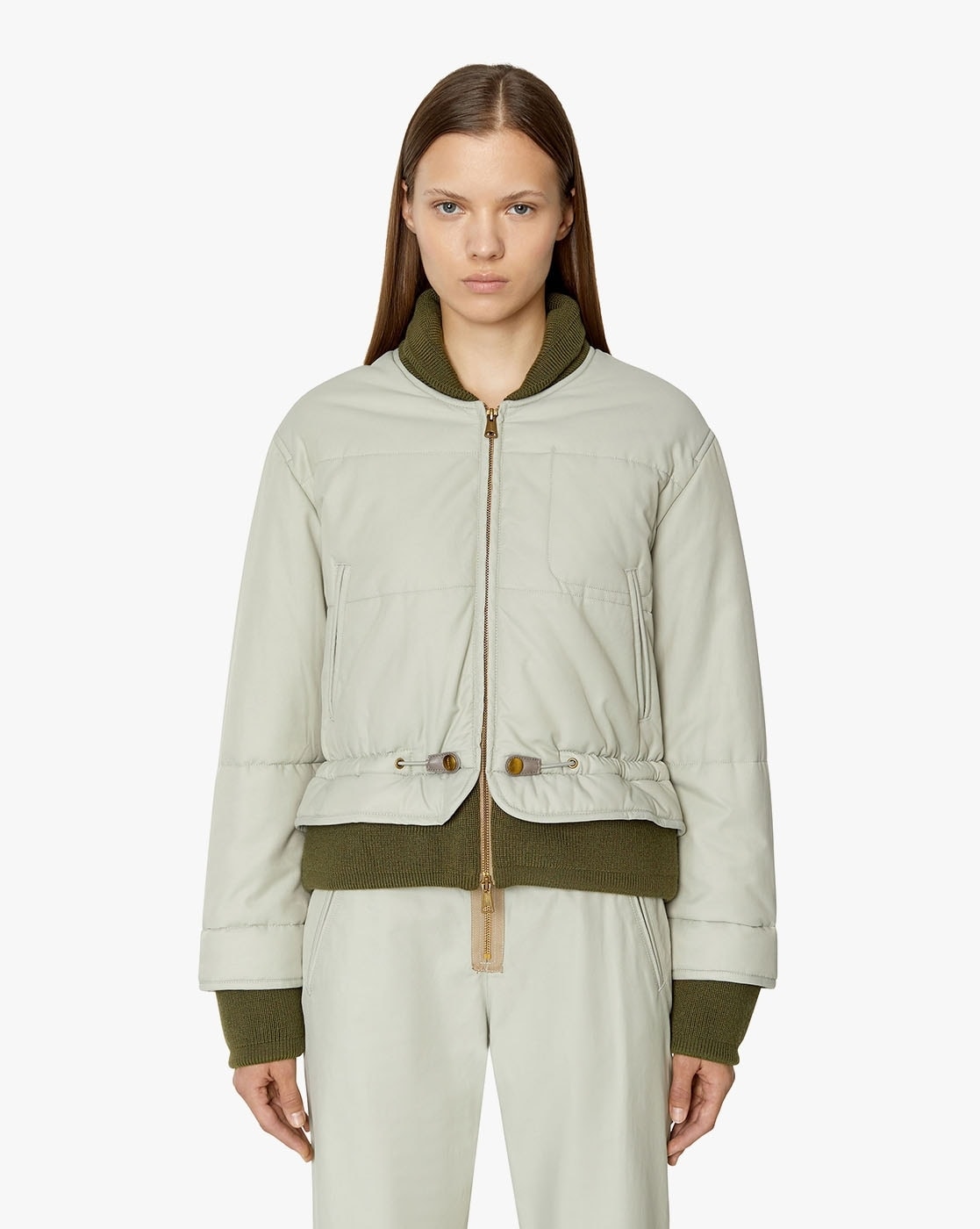 Vince ruched sale bomber jacket