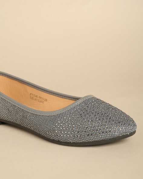 Pewter flat clearance shoes