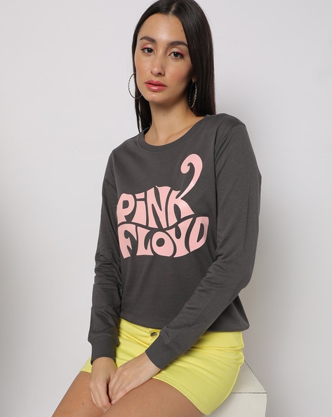 Charcoal Grey Sweatshirt & Hoodies for Women by DNMX Online | Ajio.com