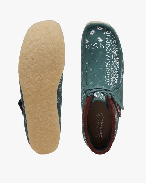 Green and hotsell blue wallabees