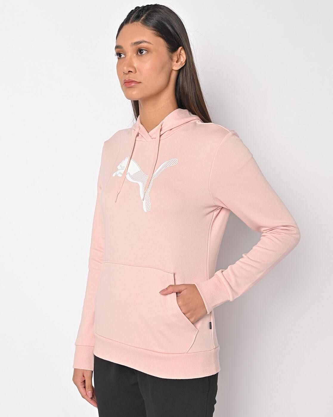 Buy Pink Sweatshirt Hoodies for Women by Puma Online
