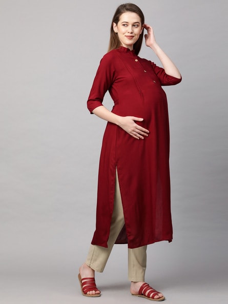 Red A-line maternity kurta at Rs 399/piece in Jaipur