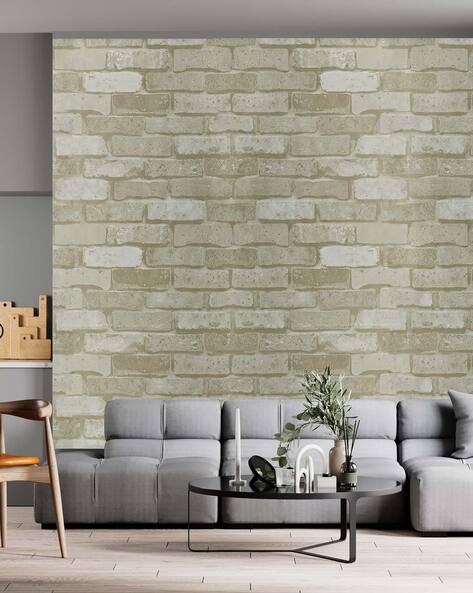 White Brick Design Wallpaper  JAAMSO ROYALS