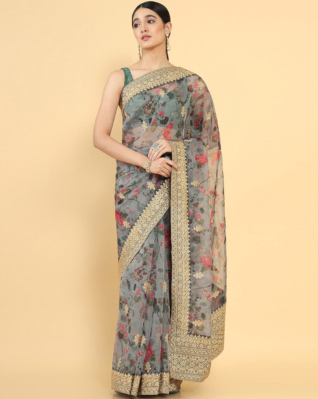 Buy Green Sarees for Women by MIRCHI FASHION Online | Ajio.com