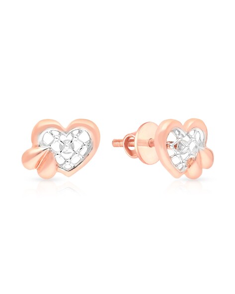 Flower Design Pavé Diamond Earrings, 14K Rose Gold | Diamond Stores Long  Island – Fortunoff Fine Jewelry