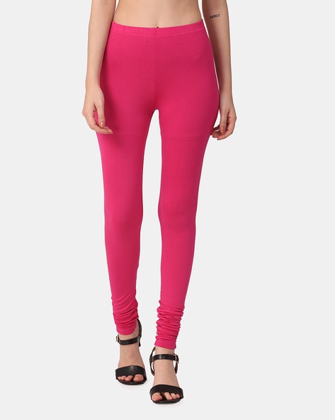 Buy online Pink Cotton Leggings from Capris & Leggings for Women by Jcss  for ₹449 at 40% off | 2024 Limeroad.com