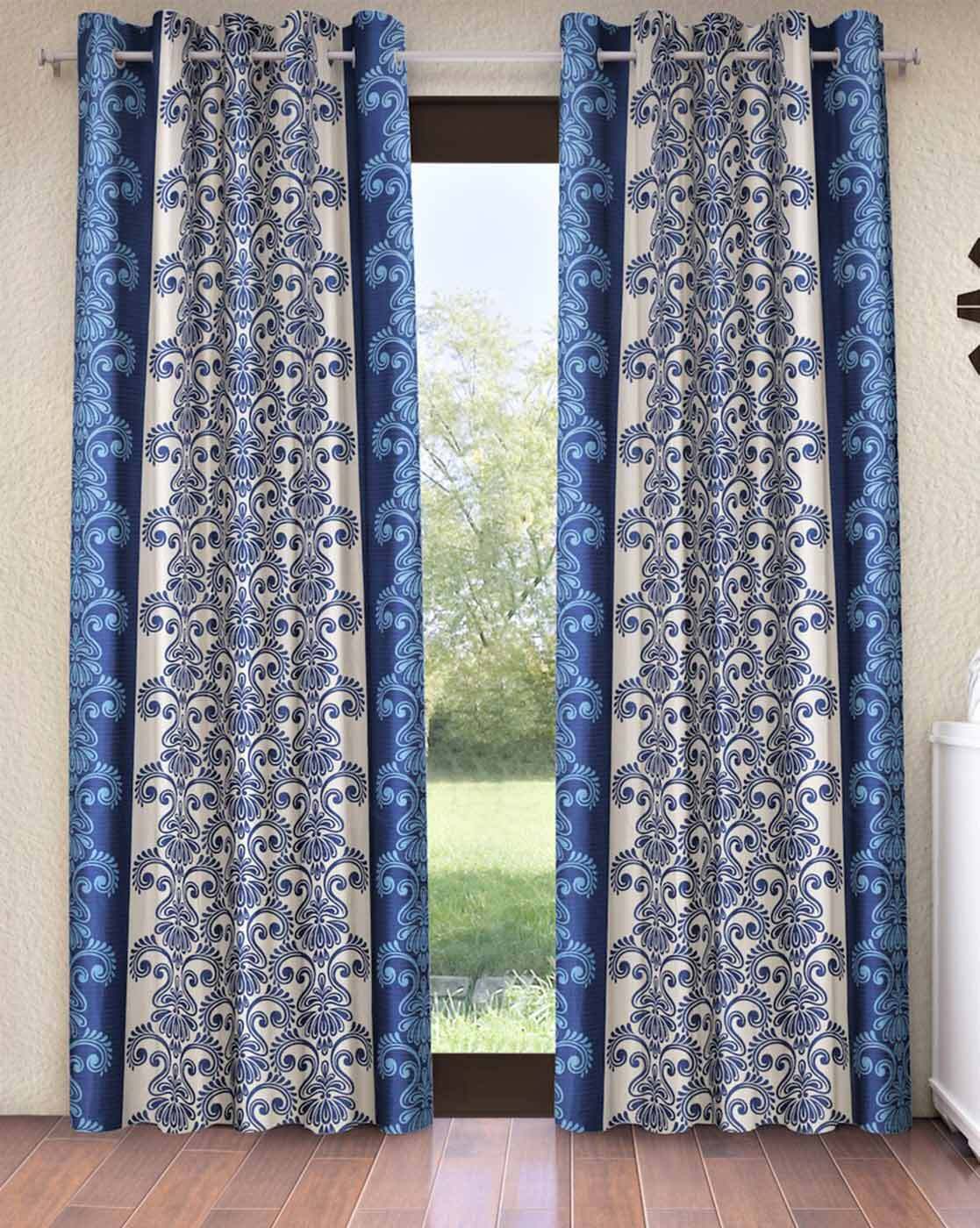 Buy Blue Curtains & Accessories for Home & Kitchen by Home Sizzler Online