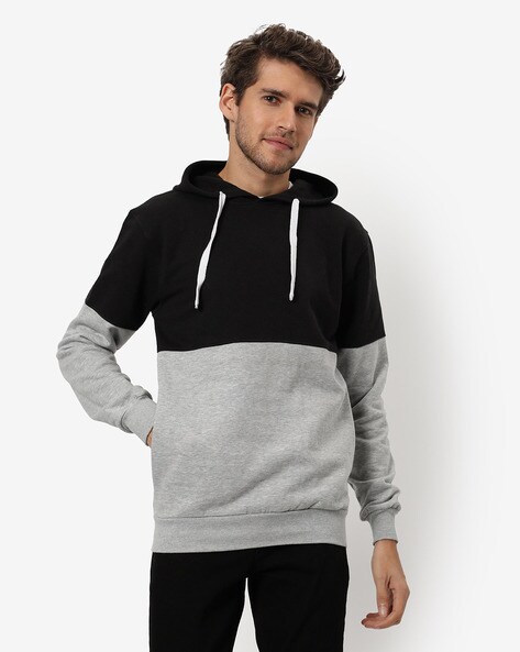 Buy Black & grey Sweatshirt & Hoodies for Men by Campus Sutra Online