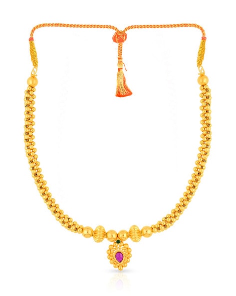 Gold necklace designs 2024 in malabar