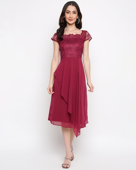 LATIN QUARTERS Women Maxi Blue Dress - Buy LATIN QUARTERS Women Maxi Blue  Dress Online at Best Prices in India | Flipkart.com