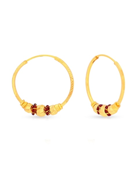 Buy Malabar Gold 22 KT Gold Bali Drop Earring for Women Online