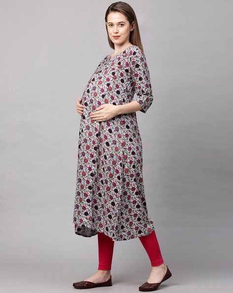 Loose kurti designs for pregnant lady|Kurti for pregnant women|B.b  stitching - YouTube