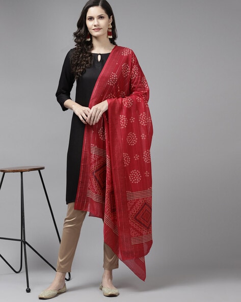 Geometric Print Dupatta Price in India