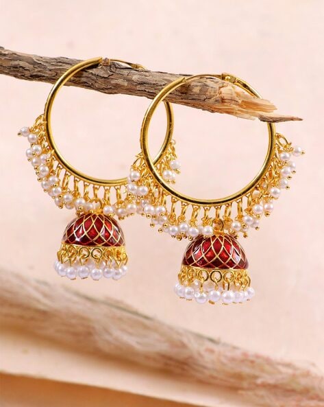 Buy Indian Ethnic Chandelier Jhumkas Earrings In Bohemian Style - Tribal  Gipsy