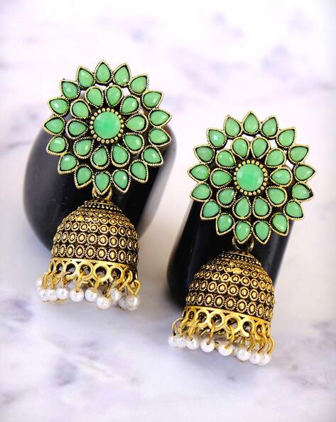 Buy Green Earrings for Women by Karatcart Online | Ajio.com