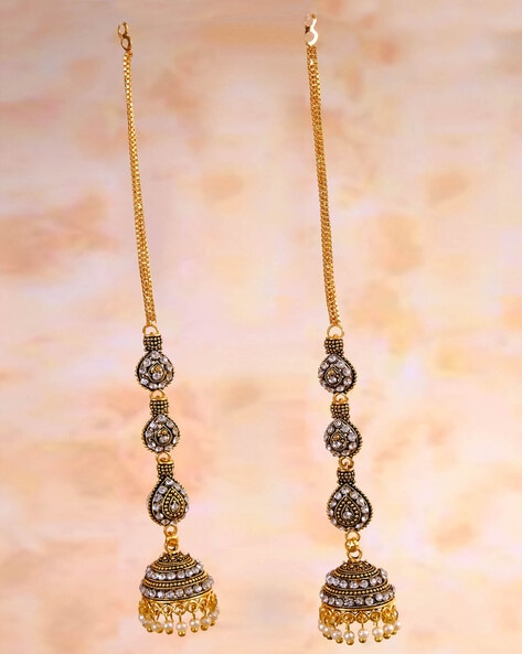 NextBuye Kashmiri Jhumka Earrings With Beads