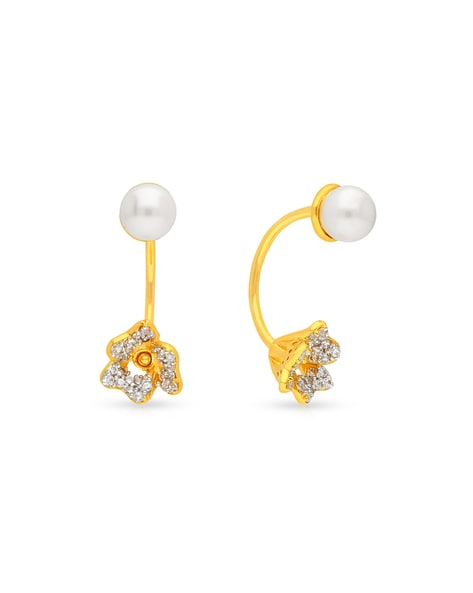 Malabar gold outlet pearl earrings