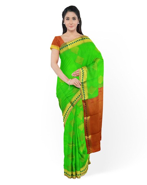 Shop Green Pure Soft Silk Saree With Twirling Blouse Piece – Exquisite Silk  Sari Online | Premium Quality Ethnic Wear – Glamatyou Fashion