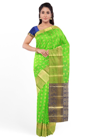 Buy Yellow Sarees for Women by Anjaneya Sarees Online | Ajio.com