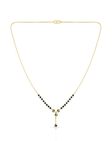 Black beads chain in malabar deals gold