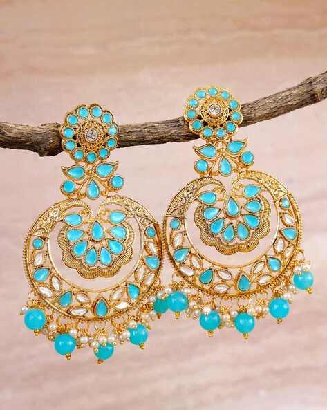 Indian Earrings Buy Latest Earring Designs Online for Women  Girls