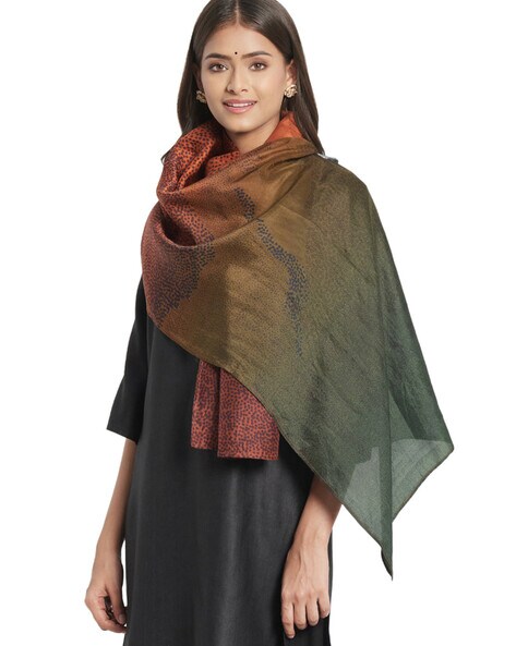 Printed Silk Stole Price in India