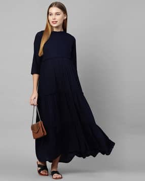 momtobe Tiered Dress with Tie-Up-picture-43