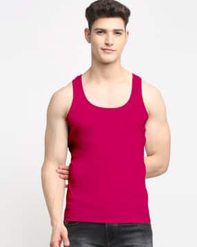 friskers Pack of 3 Solid Crew-Neck Vests-picture-5