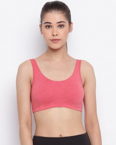 Tweens Womens Lightly Padded Full Coverage Racer Back Wirefree Sports Bra -  Red - THE DEAL APP