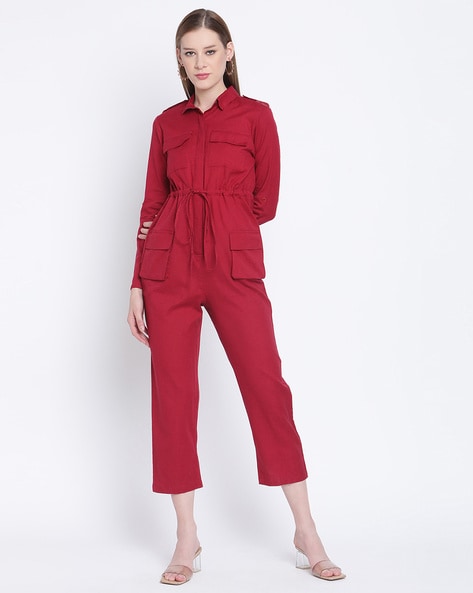 Aggregate 76+ red utility jumpsuit