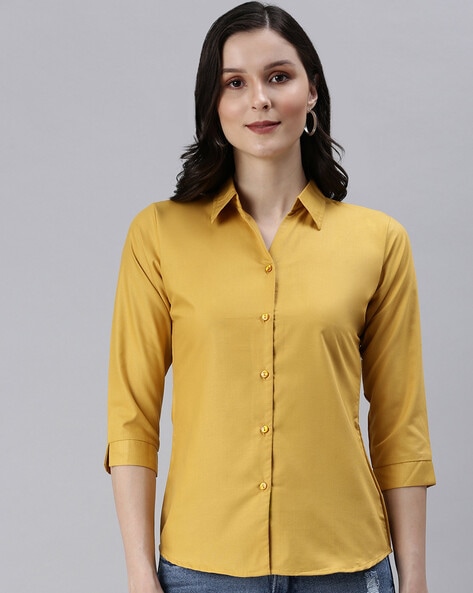 Women Button Down Shirts - Buy Women Button Down Shirts online in India