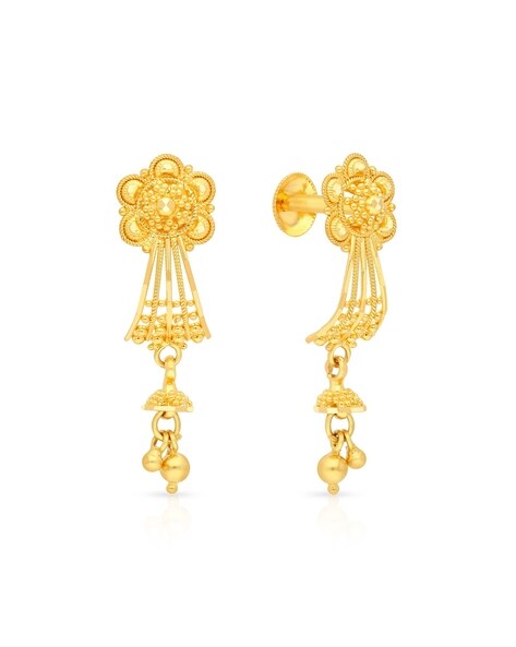 Malabar Gold Earrings Starting Just 2Gm💕Designs & Price | Daily Wear Gold  Earrings Designs Malabar - YouTube