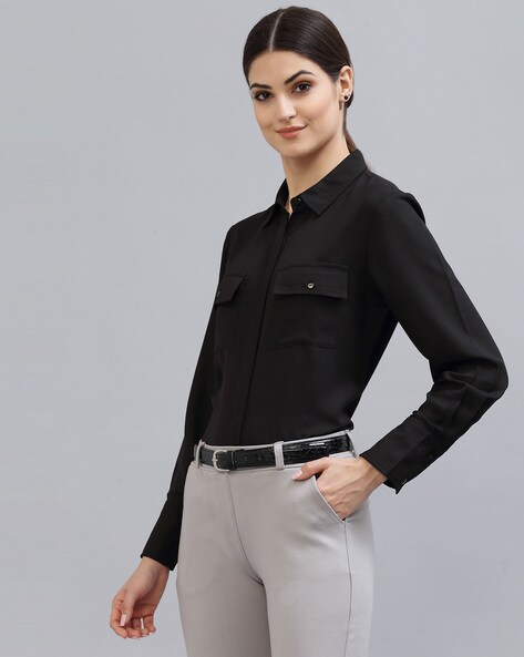 Buy Black Shirts for Women by STYLE QUOTIENT Online