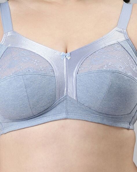 Buy Enamor Padded Wired Full Coverage T-Shirt Bra - Ink Grey at Rs.1399  online