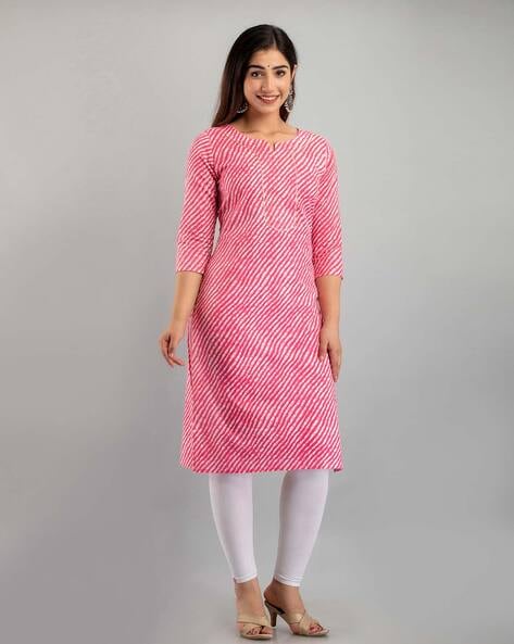 Pink kurtis 2025 online shopping