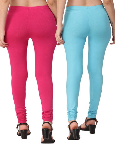 Buy online Pink Cotton Leggings from Capris & Leggings for Women by W for  ₹400 at 50% off | 2024 Limeroad.com