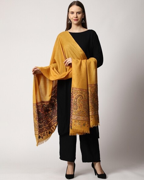 Woven Shawl with Fringes Price in India