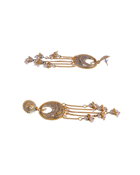 Asian Gold Earrings DIY Earrings Accessories Irregular Shape Geometry Round  Piece Water Ripple Material 6pcs - AliExpress