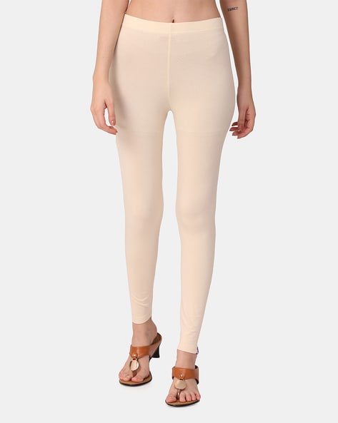 Buy Beige Leggings for Women by VIVID FASHIONS Online