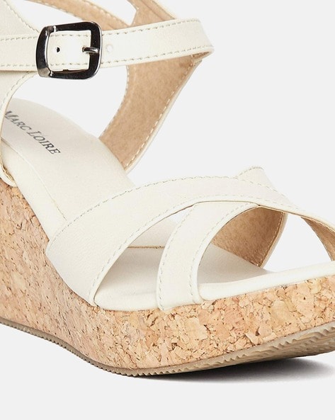 Buy HASTEN Heeled Sandals Women Ethnic Wedge Heels White Online at Best  Prices in India - JioMart.