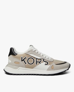 Buy Michael Kors Miles Trainer Lace-Up Sneakers | Chino Color Women | AJIO  LUXE