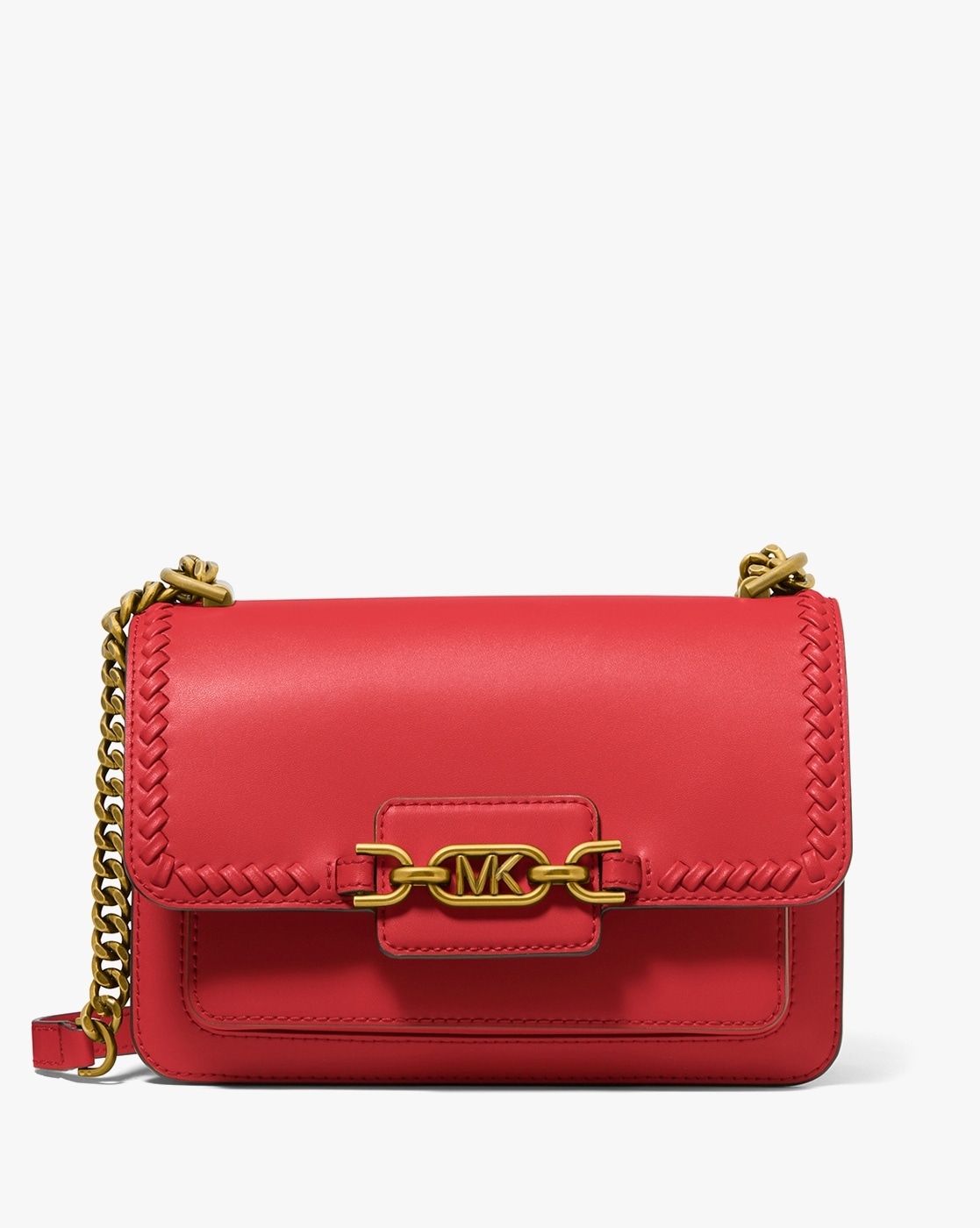 Valentino Garavani - VRing Black & Red Leather Small Crossbody Bag