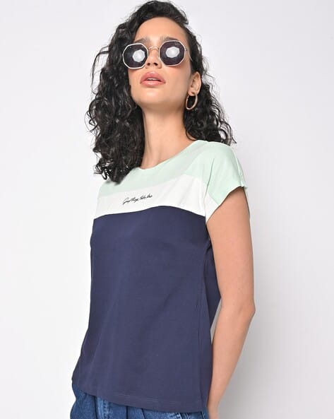 ISCENERY BY VERO MODA Colourblock Round-Neck T-Shirt