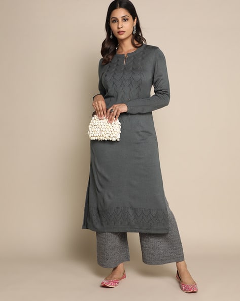 Buy Grey Kurtas for Women by Acai Online | Ajio.com