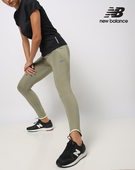 Buy Olive Green Leggings for Women by NEW BALANCE Online