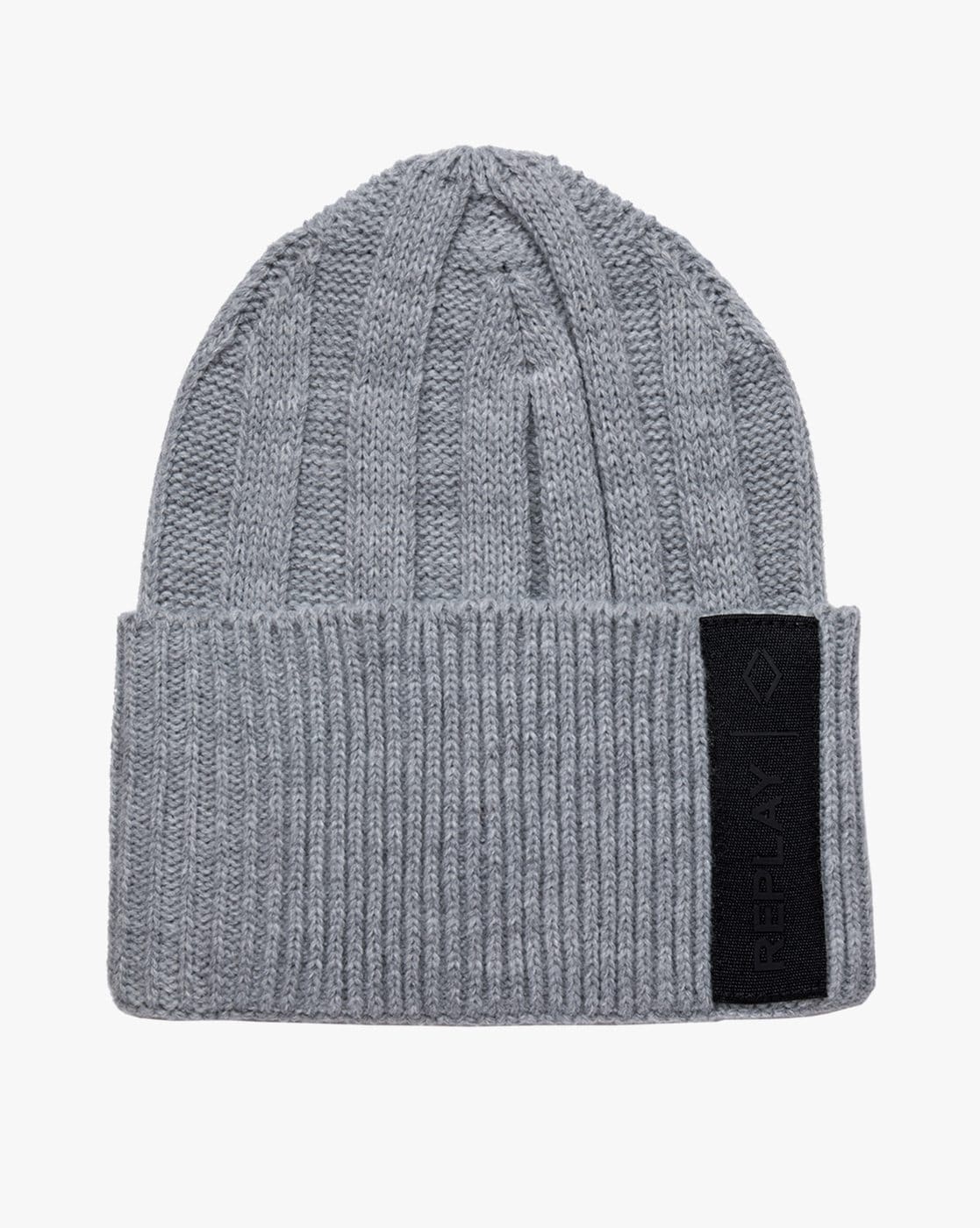 REPLAY Men Cable Knit Beanie For Men (Grey, OS)
