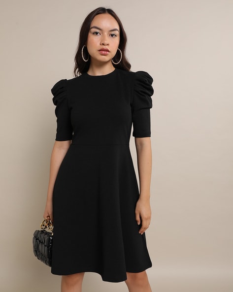 Dark in Love Black Off-the-Shoulder Long Sleeves High-Low Lace Gothic Dress  - DarkinCloset.com